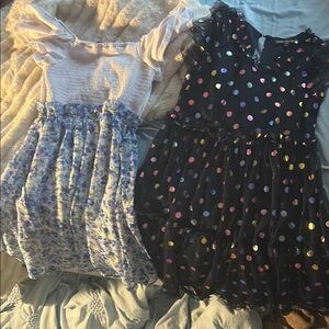 Three Hearts Black Sequin Flutter Sleeve Sundress
